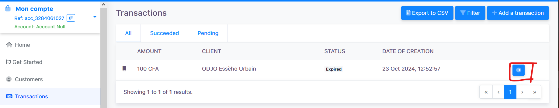 transaction details