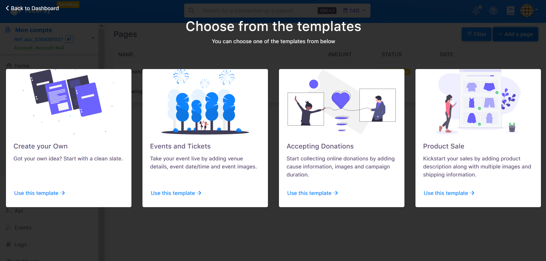 payment page design